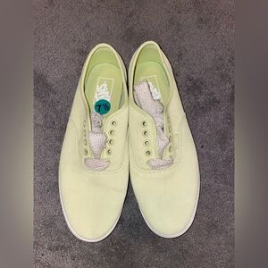 NWOT Vans Authentic Lowpro Yellow Suede Shoes Size 7.5